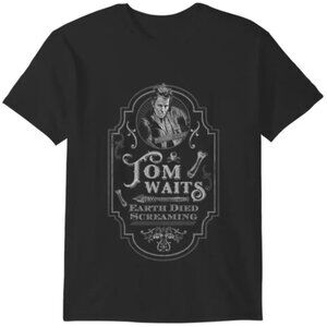Tom Waits Earth Died Screaming Vintage Style Graphic T-Shirt